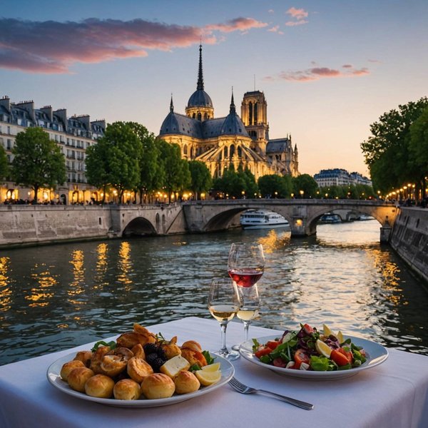 Dîner Croisière sur la Seine : Une Soirée Gastronomique Magique à Paris